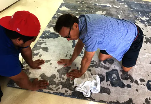 Rug Padding Process